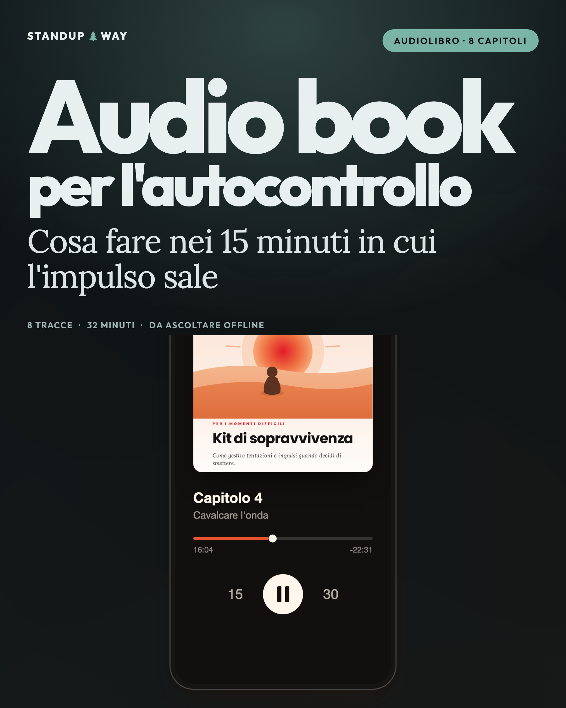 Audio book per l'autocontrollo — audiolibro · 8 capitoli